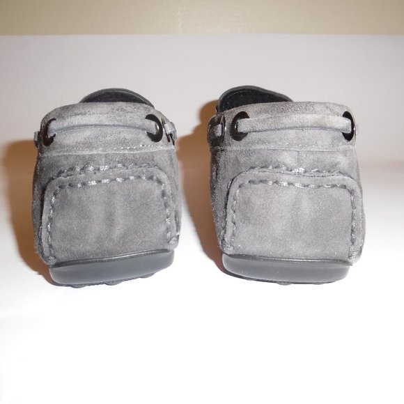 Baldinini Shearling Sheepskin Suede‎ Fur Moccasins Shoes Slip On Loafers - Picture 5 of 13